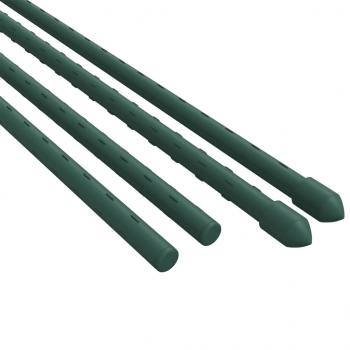 Pflanzenstützen 30 Stk. Grün 150 cm Stahl