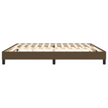 Bettgestell Dunkelbraun 200x200 cm Stoff
