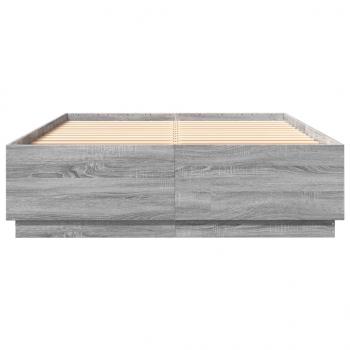 Bettgestell Grau Sonoma 150x200 cm Holzwerkstoff