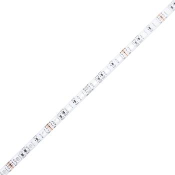 Bettgestell mit LED Braun Eichen-Optik 120x200 cm Holzwerkstoff