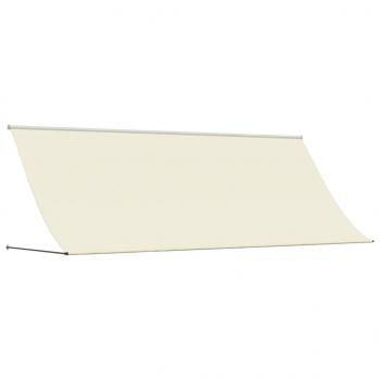 ARDEBO.de - Markise Einziehbar Creme 350x150 cm Stoff und Stahl