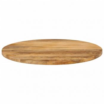 Tischplatte Ø 90x2,5 cm Rund Massivholz Mango