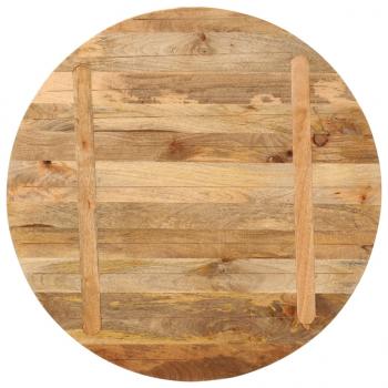 Tischplatte Ø 90x2,5 cm Rund Massivholz Mango