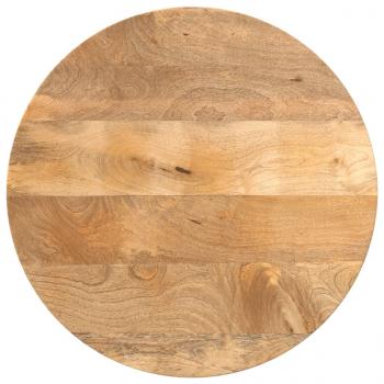 ARDEBO.de - Tischplatte Ø 60x3,8 cm Rund Massivholz Mango