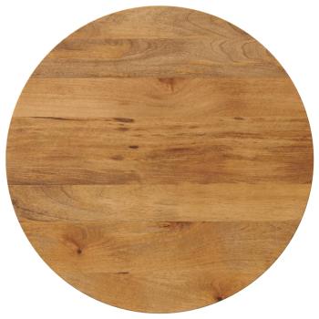 ARDEBO.de - Tischplatte Ø 90x2,5 cm Rund Massivholz Mango