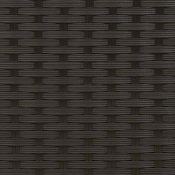 Sonnenliege mit Kissen Schwarz Poly Rattan