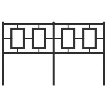 Kopfteil Metall Schwarz 140 cm