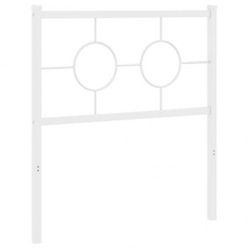 Kopfteil Metall Weiß 75 cm