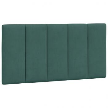 Bettgestell mit LED-Leuchten Dunkelgrün 100x200 cm Samt