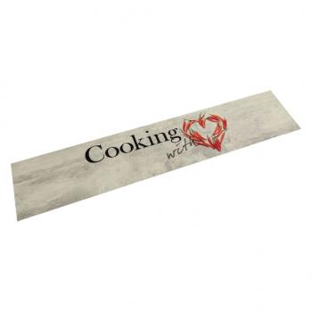 ARDEBO.de - Küchenteppich Waschbar Paprika 60x300 cm Samt