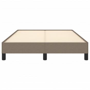 Bettgestell Taupe 120x190 cm Stoff