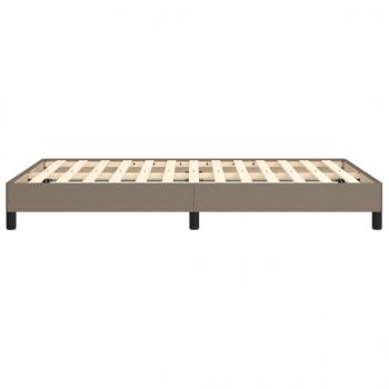 Bettgestell Taupe 120x190 cm Stoff