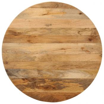 ARDEBO.de - Tischplatte Ø 70x2,5 cm Rund Massivholz Mango