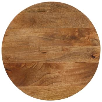 ARDEBO.de - Tischplatte Ø 40x2,5 cm Rund Massivholz Mango
