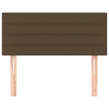 Kopfteil Dunkelbraun 80x5x78/88 cm Stoff
