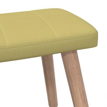 ARDEBO.de - Relaxsessel mit Hocker Grün Stoff