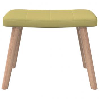 Relaxsessel mit Hocker Grün Stoff