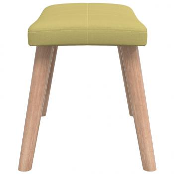 Relaxsessel mit Hocker Grün Stoff
