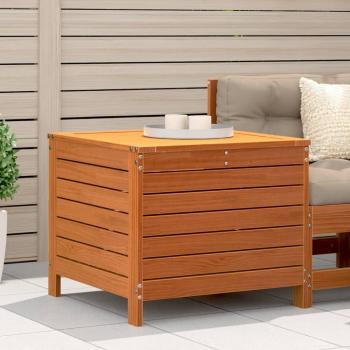 ARDEBO.de - Gartenhocker Wachsbraun 62x63,5x53,5 cm Massivholz Kiefer