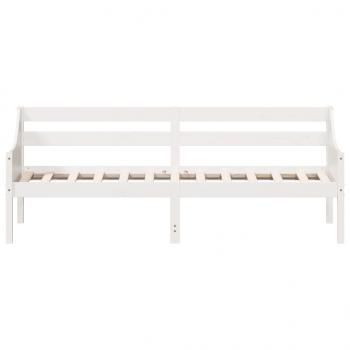 Tagesbett ohne Matratze Weiß 80x200 cm Massivholz Kiefer