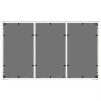 Gartentisch mit Glasplatte Weiß 150x90x75 cm Poly Rattan