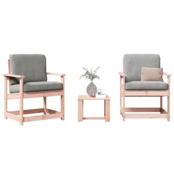ARDEBO.de - 3-tlg. Garten-Lounge-Set Massivholz Douglasie