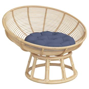 ARDEBO.de - Kissen Rund Marineblau Ø 60x11 cm Oxford-Gewebe