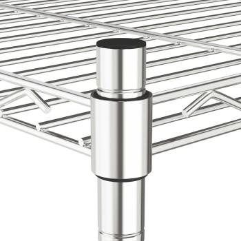 Lagerregal mit 5 Böden 90x35x180 cm Chrom 250 kg