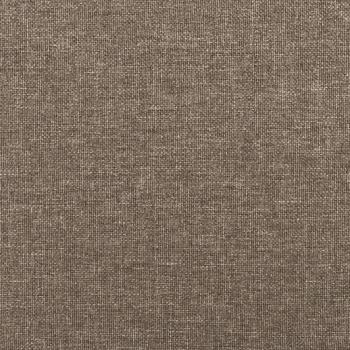Boxspringbett mit Matratze & LED Taupe 120x190 cm Stoff