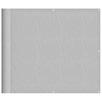 Balkon-Sichtschutz Hellgrau 90x300 cm 100 % Polyester-Oxford