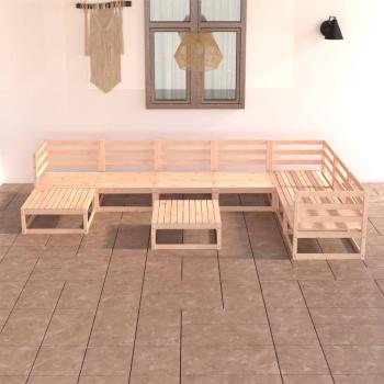 ARDEBO.de - 8-tlg. Garten-Lounge-Set Massivholz Kiefer