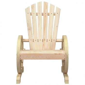 Adirondack-Gartenstühle 4 Stk. Massivholz Tanne