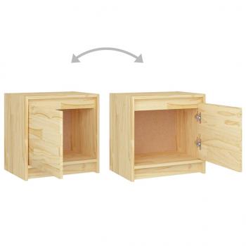 Nachttisch 40x30,5x40 cm Massivholz Kiefer