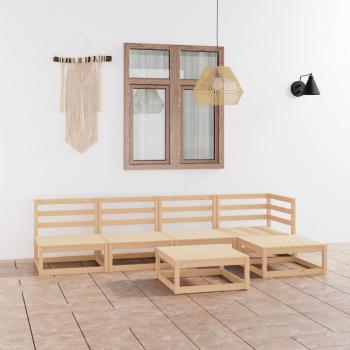 ARDEBO.de - 6-tlg. Garten-Lounge-Set Massivholz Kiefer