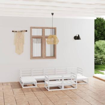 ARDEBO.de - 9-tlg. Garten-Lounge-Set Massivholz Kiefer