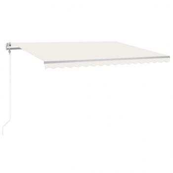 Automatische Markise mit LED Windsensor 400x300 cm Creme