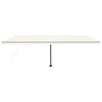 Standmarkise Manuell Einziehbar 600x300 cm Creme