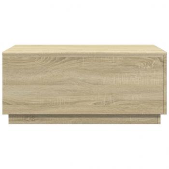 Couchtisch mit LED-Leuchten Sonoma-Eiche 90x50x40 cm