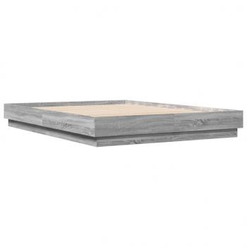 Bettgestell Grau Sonoma 140x200 cm Holzwerkstoff