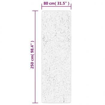 Teppich OVIEDO Kurzflor Grün 80x250 cm