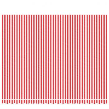 Markisenbespannung Rot und Weiß Gestreift 4,5x3,5 m