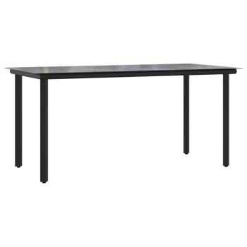 ARDEBO.de - 5-tlg. Garten-Essgruppe mit Kissen Anthrazit Poly Rattan