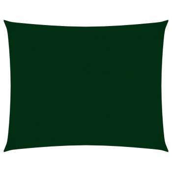 Sonnensegel Oxford-Gewebe Rechteckig 2,5x3,5 m Dunkelgrün