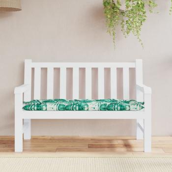 ARDEBO.de - Gartenbank-Auflage Blattmuster 120x50x7 cm Oxford-Gewebe