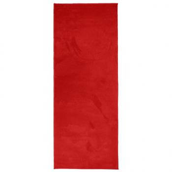 Teppich OVIEDO Kurzflor Rot 80x200 cm
