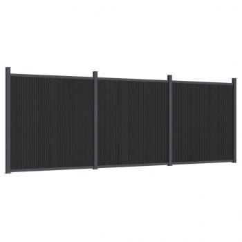 Zaunelement Grau 526x186 cm WPC