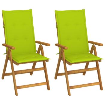 ARDEBO.de - Garten-Liegestühle 2 Stk. mit Kissen Akazie Massivholz