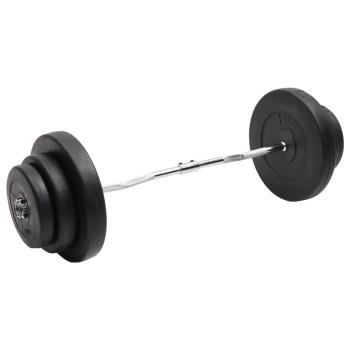 ARDEBO.de - Curlstange mit Gewichten 60 kg