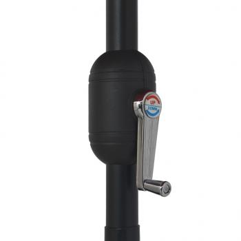 Sonnenschirm mit Metall-Mast 390 cm Anthrazit