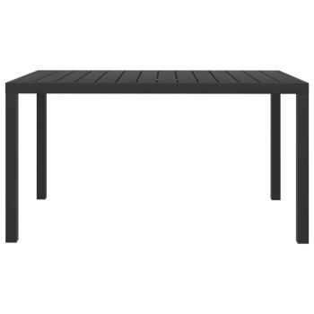 7-tlg. Garten-Essgruppe mit Kissen Poly Rattan Grau